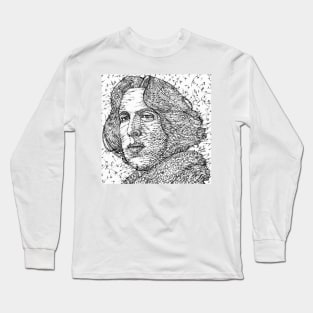 OSCAR WILDE ink portrait .1 Long Sleeve T-Shirt